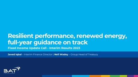 BAT Fixed Income Update Call