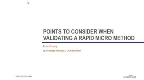 Points to Consider when Validating a Rapid Micro Method