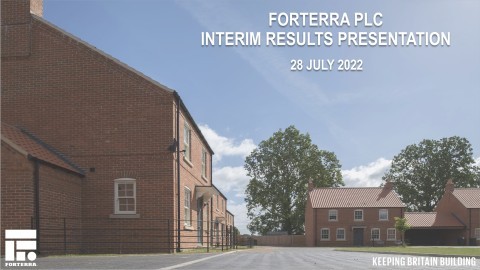 Forterra - 2022 half year results announcement