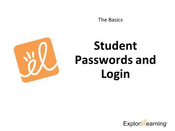 Science4Us Basics - Student Passwords and Login