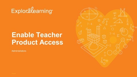 Administrators: Enable Product Access for Teachers