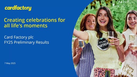Card Factory FY25 Preliminary Results