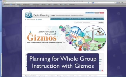 Planning Whole Group Instruction with Gizmos