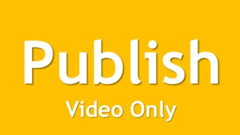 Publish: Knovio Video-only