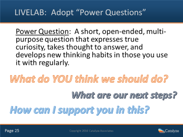 Twelve Power Questions (4:23)