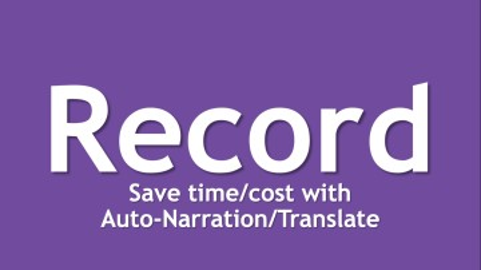 Knovio Auto-Narrate and Auto-Translate