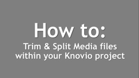 Knovio Web: Trim Media