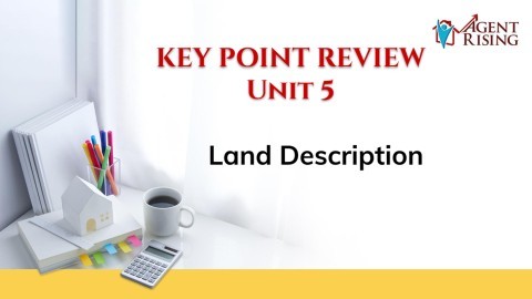 Unit 5 - Key Point Review - Land Description