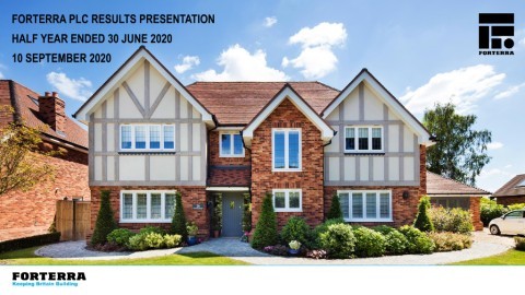 Forterra plc. Interim Results Presentation - Half year to 30 June 2020