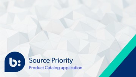 Source Priority in Product Catalog