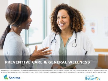 Preventive Care & General Wellness 1-17-24