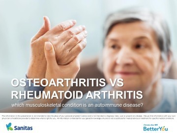 Osteoarthritis vs. Rheumatoid Arthritis 3-21-24