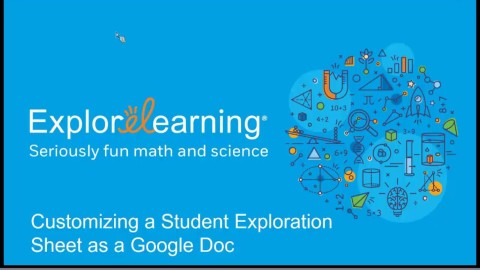 Customizing a Student Exploration Sheet as a Google Doc