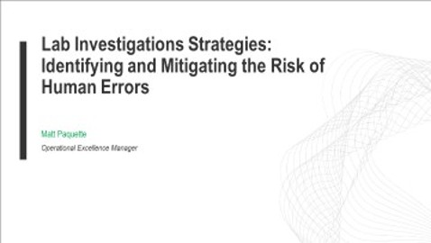 Laboratory Investigations and Out of Specifications (OOS) - Clare Lenich