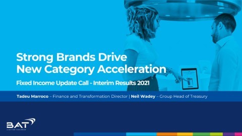 BAT Fixed Income Investor Update Call