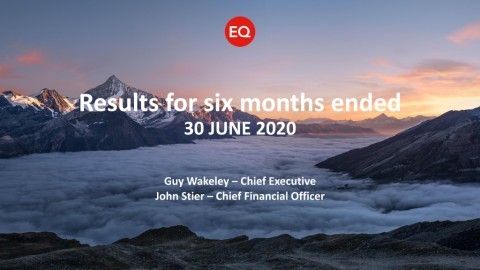 Results for the six months ended 30 June 2020