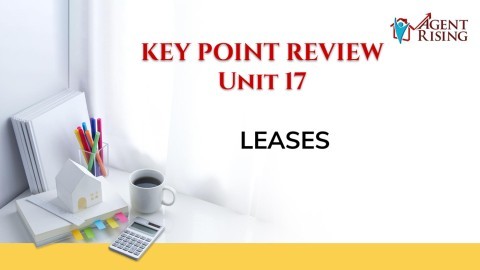 Unit 17 Key Point Review - Leases